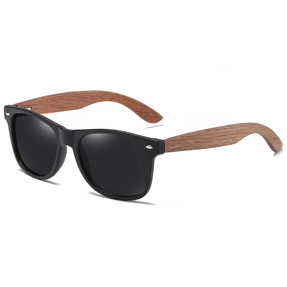 Eco-Friendly Walnut Wood Polarized Sunglasses