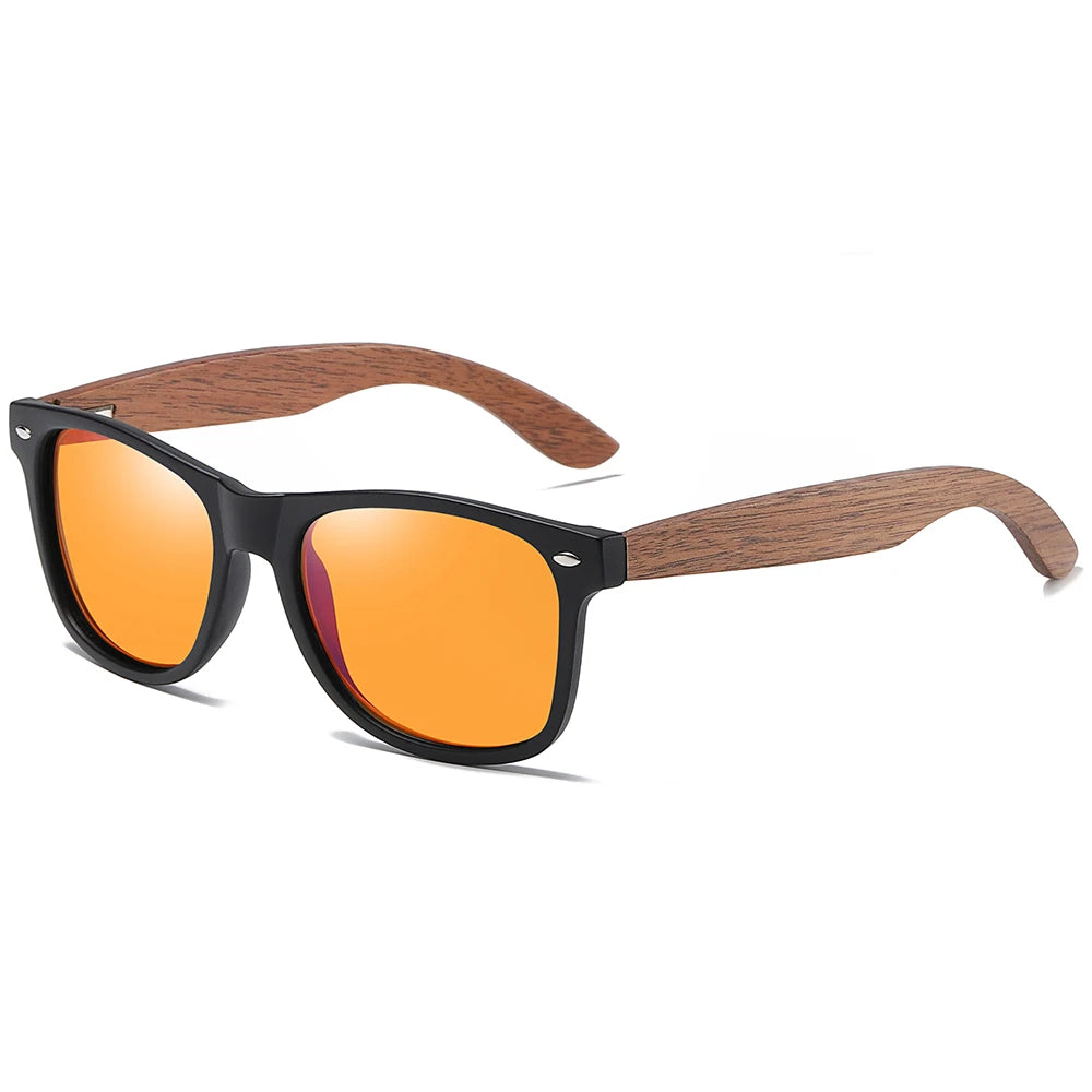 Eco-Friendly Walnut Wood Polarized Sunglasses