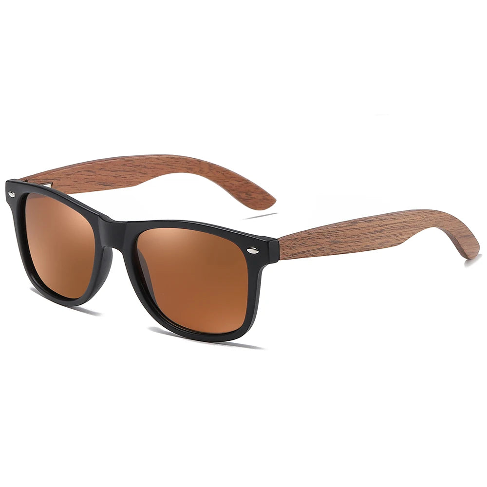Eco-Friendly Walnut Wood Polarized Sunglasses