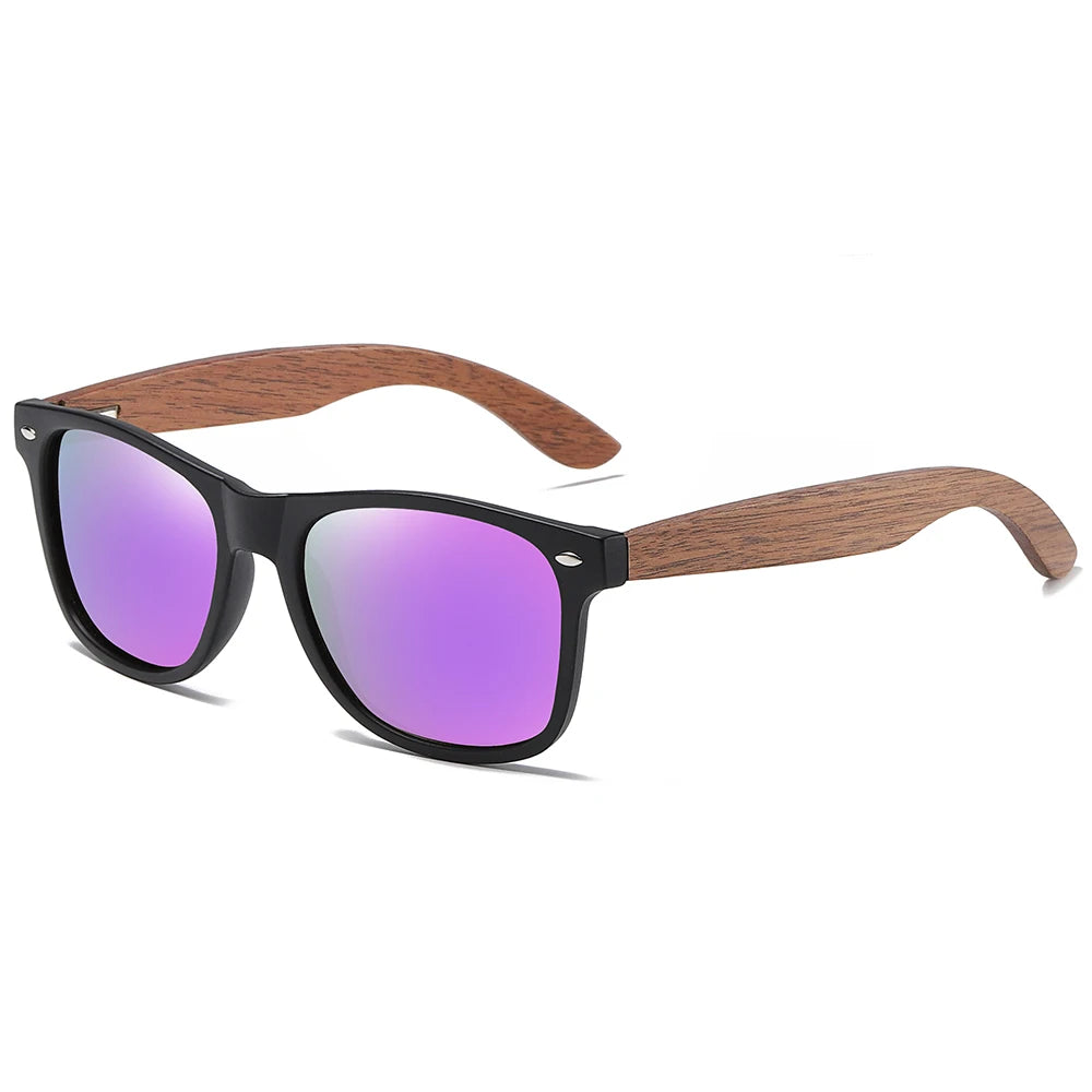 Eco-Friendly Walnut Wood Polarized Sunglasses