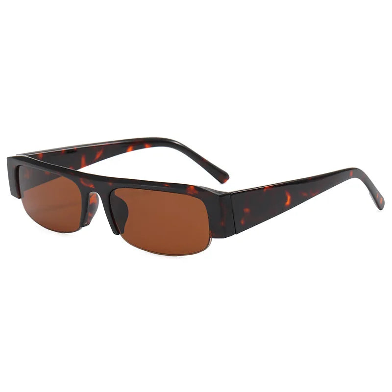 Retro Half-Frame Sunglasses
