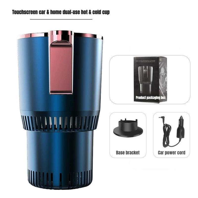Smart 2-in-1 Car Cup Holder: Rapid Cooling & Heating