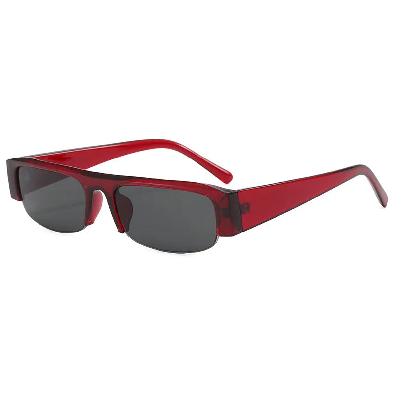 Retro Half-Frame Sunglasses
