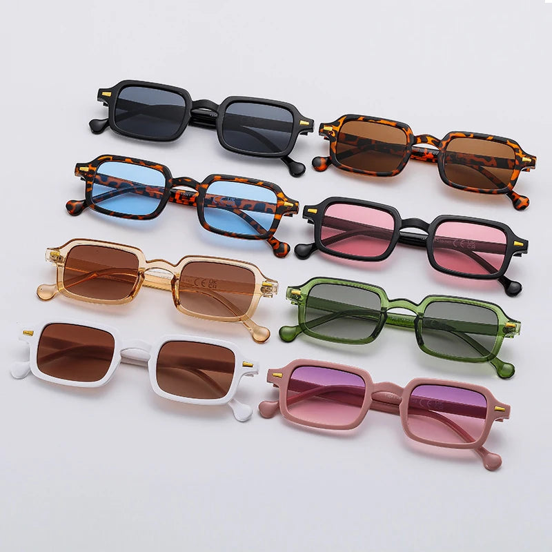 Luxury Vintage Rectangle Sunglasses
