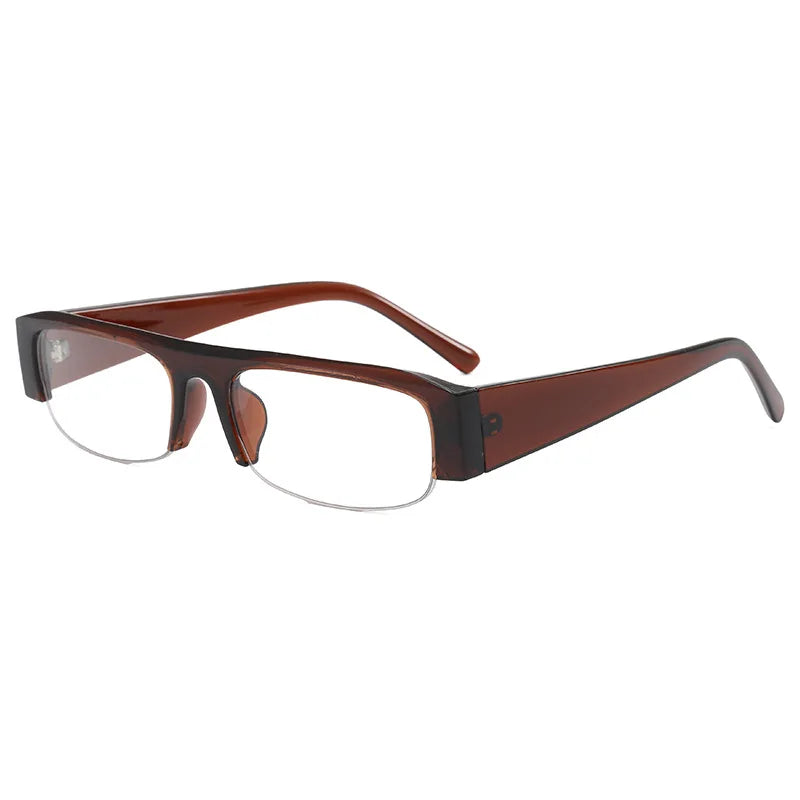 Retro Half-Frame Sunglasses