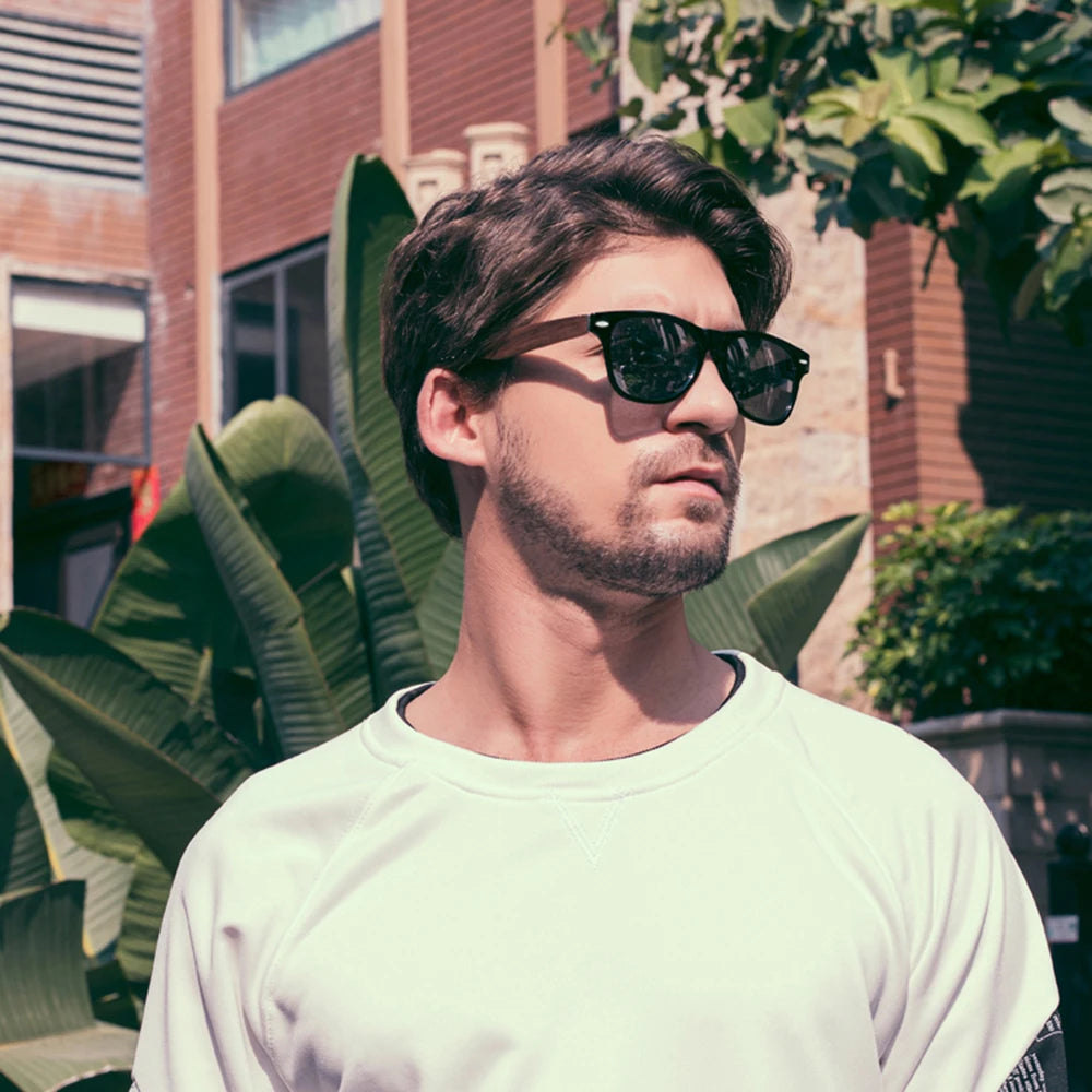 Eco-Friendly Walnut Wood Polarized Sunglasses