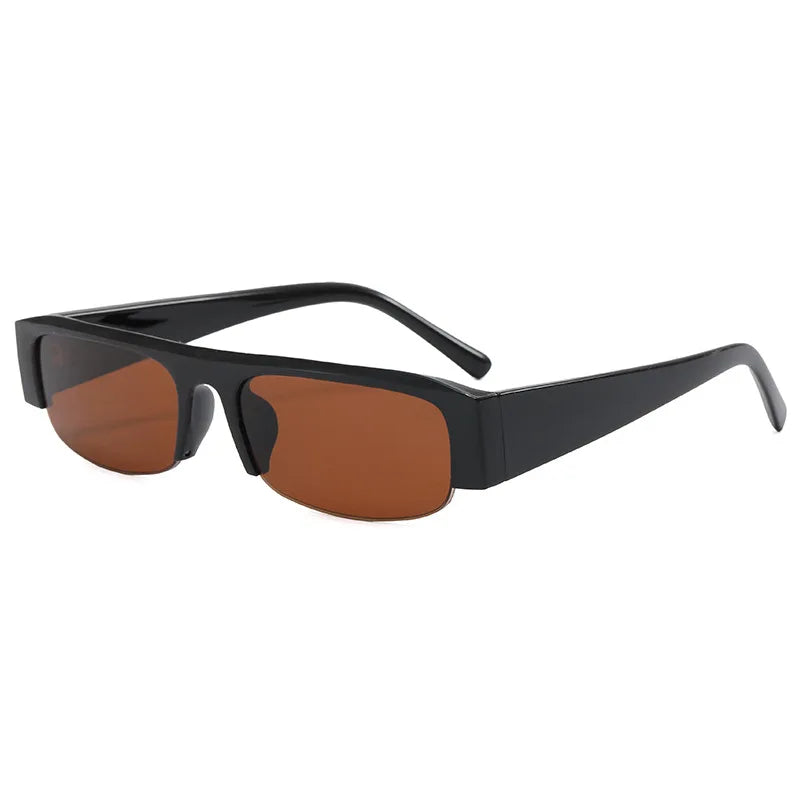 Retro Half-Frame Sunglasses