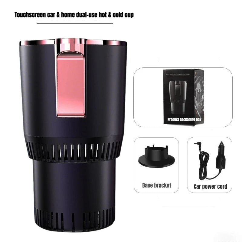 Smart 2-in-1 Car Cup Holder: Rapid Cooling & Heating
