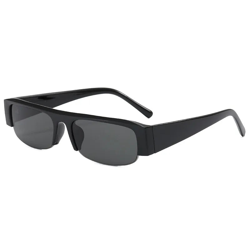 Retro Half-Frame Sunglasses