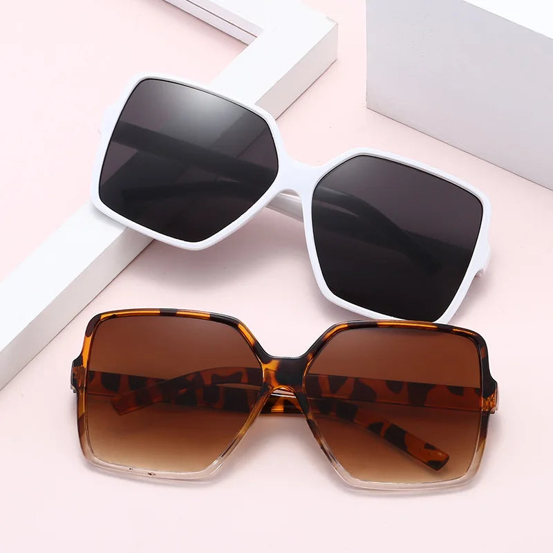 Oversized Vintage Square Sunglasses