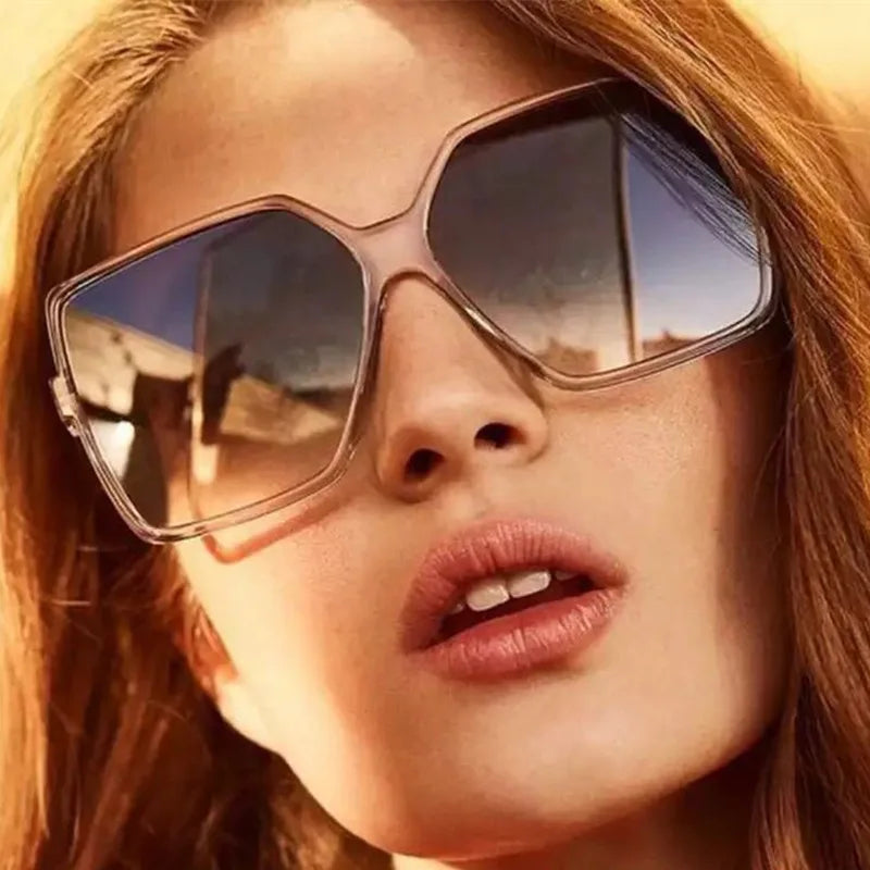 Oversized Vintage Square Sunglasses