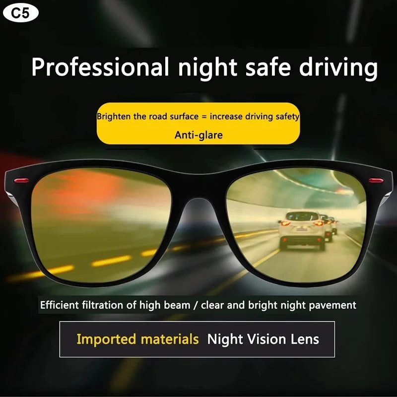 HD Polarized Night Vision Driving Glasses