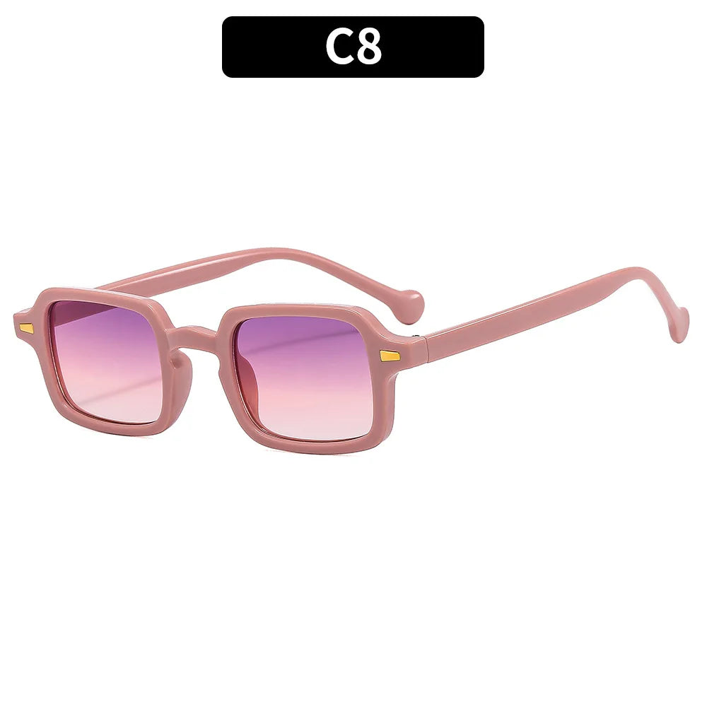 Luxury Vintage Rectangle Sunglasses