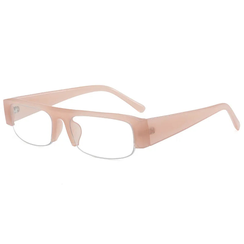 Retro Half-Frame Sunglasses
