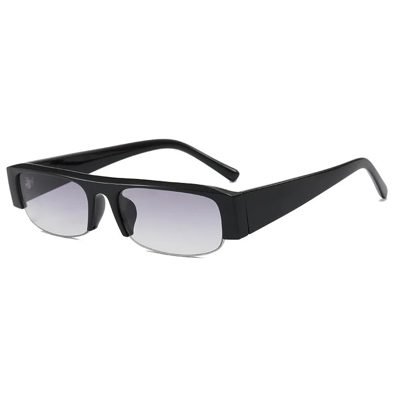 Retro Half-Frame Sunglasses