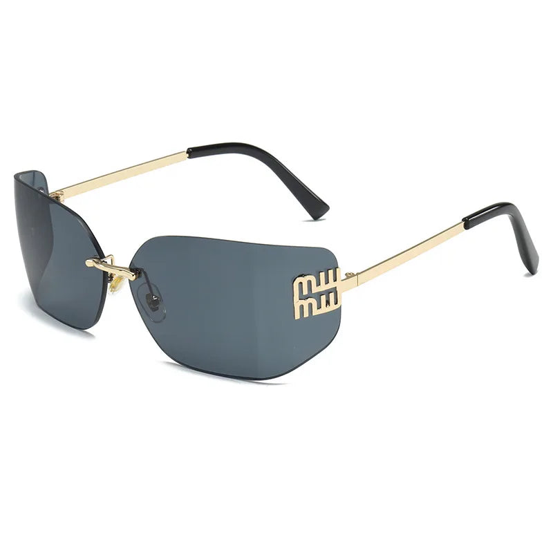 Curved One-Piece Shield Sunglasses